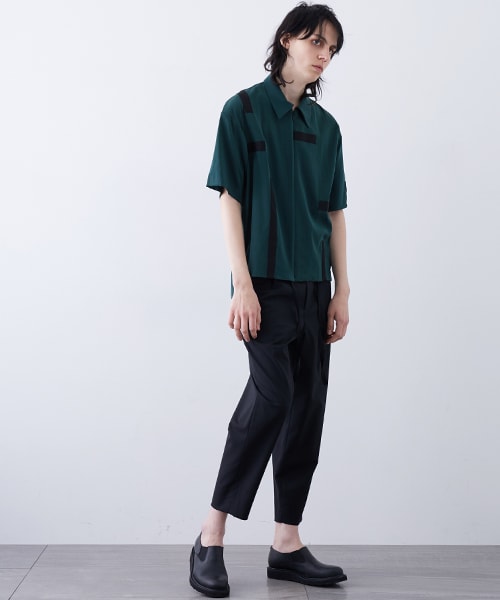ETHOSENS 半袖シャツ ETHOSENS（エトセンス）の「ジップ半袖シャツ（）」 - WEAR