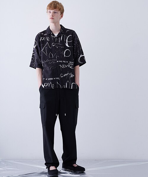 Name.(ネーム)の「【4月下旬入荷予定】総柄オープンカラービッグシャツ(その他・メンズ・GRN/BLK・0/1)」の12枚目の写真