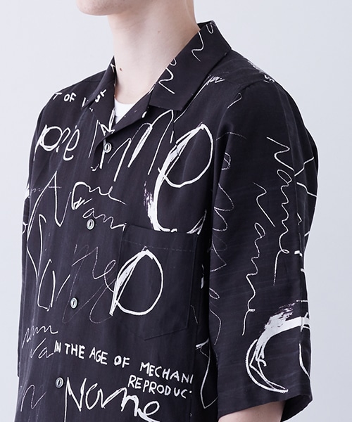 Name.(ネーム)の「【4月下旬入荷予定】総柄オープンカラービッグシャツ(その他・メンズ・GRN/BLK・0/1)」の8枚目の写真