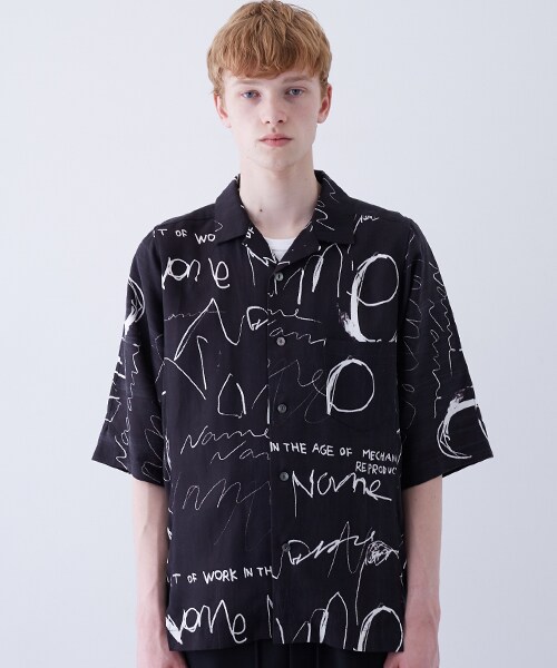 Name.(ネーム)の「【4月下旬入荷予定】総柄オープンカラービッグシャツ(その他・メンズ・GRN/BLK・0/1)」の4枚目の写真