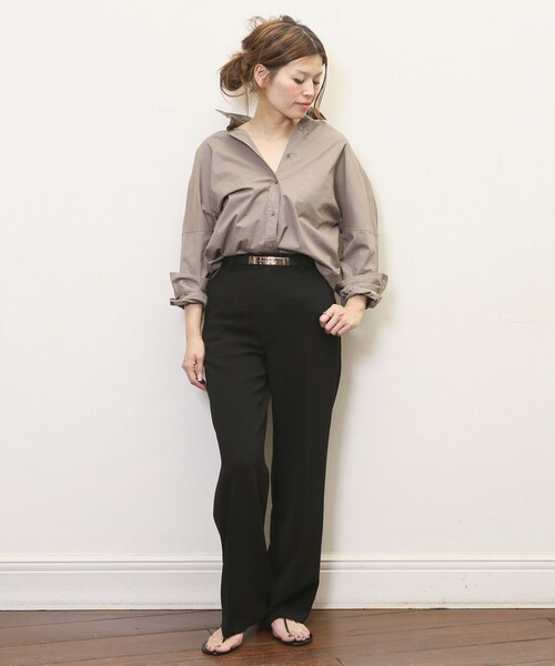 Deuxieme Classe ドロップショルダーシャツ Deuxieme Classe（ドゥーズィエムクラス）の「ストライプ