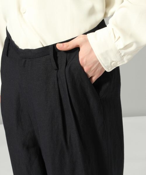 HARE（ハレ）の「リネンワイドパンツ（パンツ・グレー/ネイビー）」の8枚目の写真