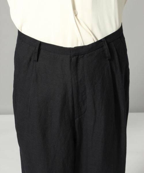 HARE（ハレ）の「リネンワイドパンツ（パンツ・グレー/ネイビー）」の7枚目の写真