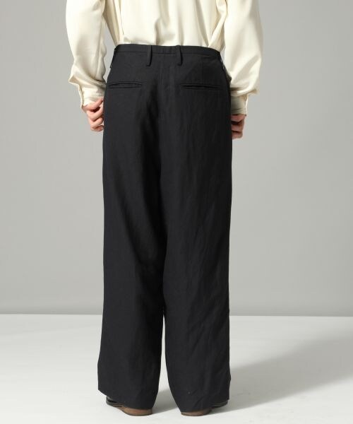 HARE（ハレ）の「リネンワイドパンツ（パンツ・グレー/ネイビー）」の6枚目の写真