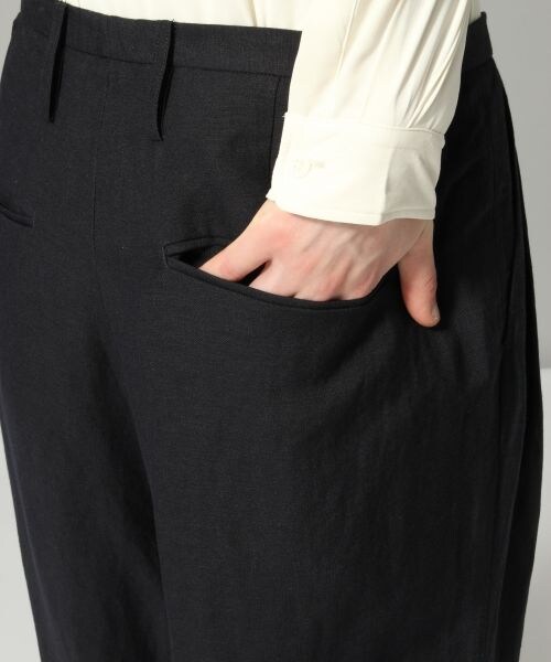 HARE（ハレ）の「リネンワイドパンツ（パンツ・グレー/ネイビー）」の9枚目の写真