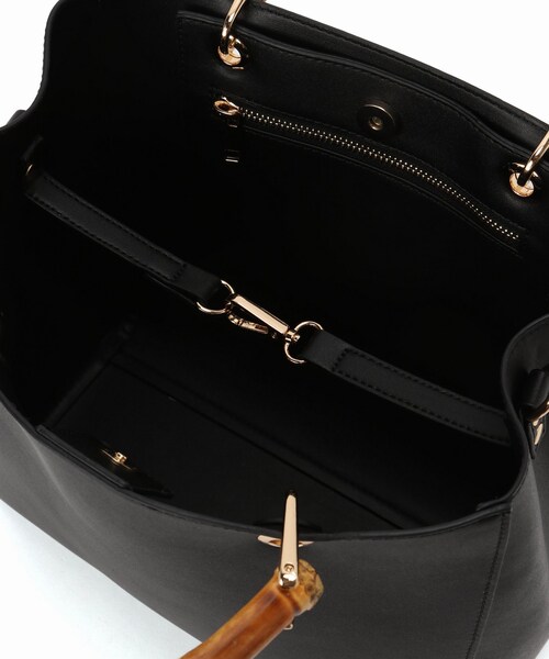 SLOBE IENA（スローブイエナ）の「SLOBE バンブーBAG L（バッグ・ブラック/フリー/在庫あり）」の8枚目の写真