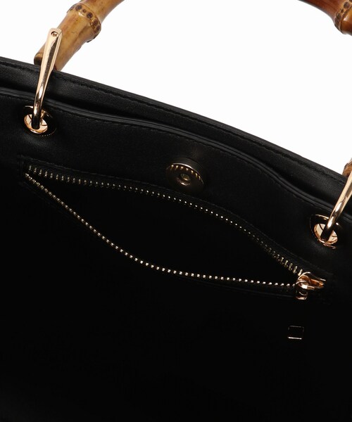 SLOBE IENA（スローブイエナ）の「SLOBE バンブーBAG L（バッグ・ブラック/フリー/在庫あり）」の7枚目の写真