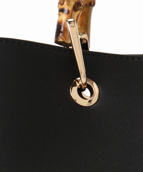 SLOBE IENA（スローブイエナ）の「SLOBE バンブーBAG L（バッグ・ブラック/フリー/在庫あり）」の13枚目の写真