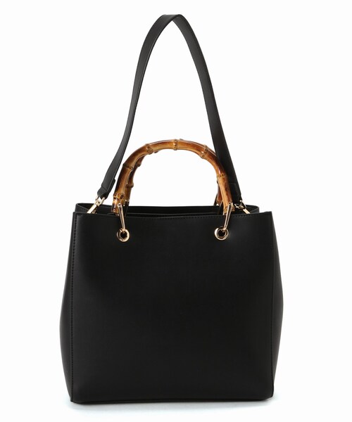 SLOBE IENA（スローブイエナ）の「SLOBE バンブーBAG L（バッグ・ブラック/フリー/在庫あり）」の10枚目の写真