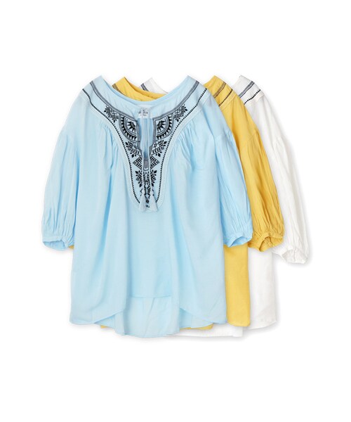MAISON DE REEFUR（メゾンドリーファー）の「エンブロイダリー ブラウス（トップス・レディース・Yellow/Blue/White・F）」の20枚目の写真