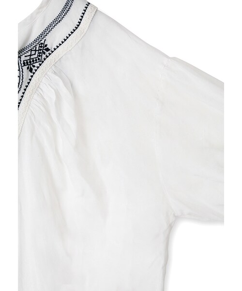 MAISON DE REEFUR（メゾンドリーファー）の「エンブロイダリー ブラウス（トップス・レディース・Yellow/Blue/White・F）」の6枚目の写真