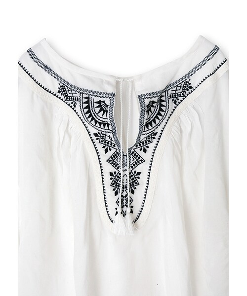 MAISON DE REEFUR（メゾンドリーファー）の「エンブロイダリー ブラウス（トップス・レディース・Yellow/Blue/White・F）」の5枚目の写真