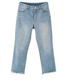 GRL | カットオフクロップド丈デニムパンツ(デニムパンツ)