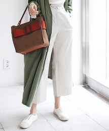 DHOLIC | リングベルトSETリネンブレンドワイドパンツ(その他パンツ)