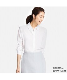 UNIQLO | レーヨンエアリーブラウス（長袖）(シャツ/ブラウス)