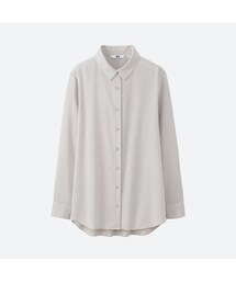 UNIQLO | レーヨンエアリーブラウス（長袖）(シャツ/ブラウス)