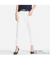 UNIQLO | スリムボーイフレンドフィットアンクルジーンズ（ダメージ）(デニムパンツ)