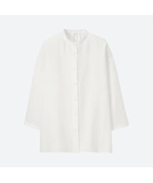 UNIQLO | プレミアムリネンスタンドシャツ（7分袖）＋EC(シャツ/ブラウス)