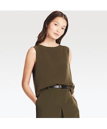 UNIQLO | ドレープタンクブラウス(シャツ/ブラウス)