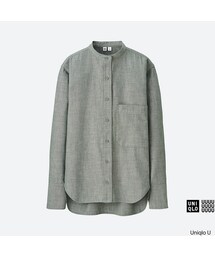 UNIQLO | スタンドシャツ（長袖）＋E(シャツ/ブラウス)