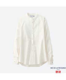 UNIQLO | コットンスタンドシャツ（長袖）＋E(シャツ/ブラウス)