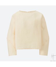 UNIQLO | リネンクロップドブラウス（長袖）＋E(シャツ/ブラウス)