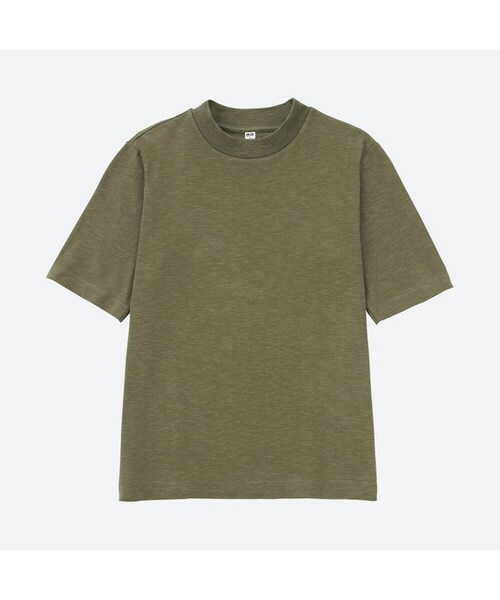 UNIQLO（ユニクロ）の「スラブハイネックT（半袖）（Tシャツ 
