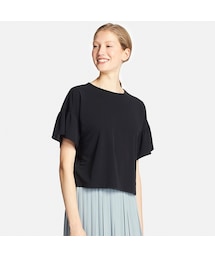 UNIQLO | フリルブラウスT（半袖）(Tシャツ/カットソー)