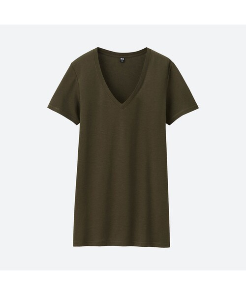 UNIQLO（ユニクロ）の「モダールリネンVネックT（半袖）（T