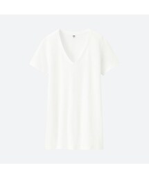 UNIQLO | モダールリネンVネックT（半袖）(Tシャツ/カットソー)