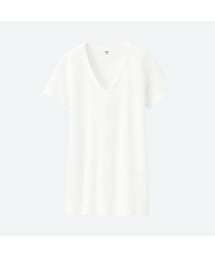 UNIQLO | モダールリネンVネックT（半袖）(Tシャツ/カットソー)