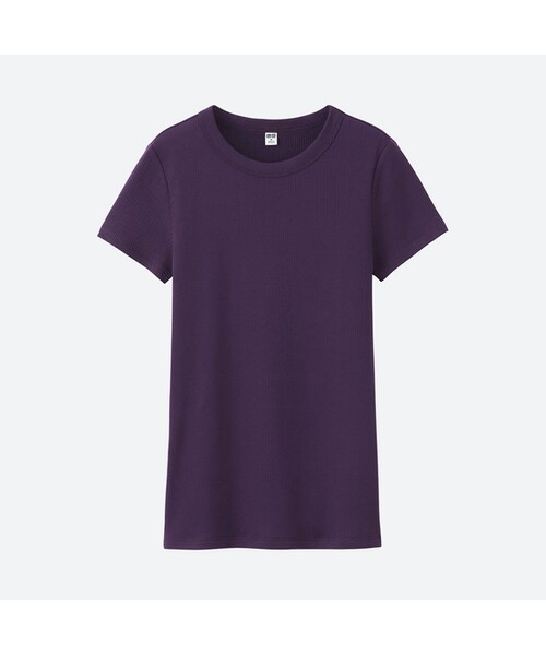 UNIQLO（ユニクロ）の「スーピマコットンリブクルーネックT（半袖）（Tシャツ/カットソー）」 - WEAR