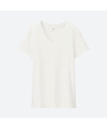 UNIQLO | スーピマコットンVネックT（半袖）＋EC(Tシャツ/カットソー)