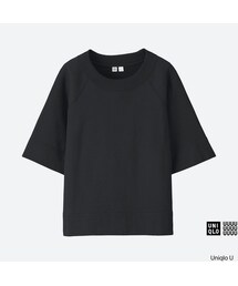 UNIQLO | ライトスウェットクルーネックT（5分袖）＋(Tシャツ/カットソー)