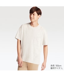 UNIQLO | ビッグシルエットポケツキT（半袖）(Tシャツ/カットソー)