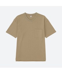 UNIQLO | ビッグシルエットポケツキVネックT（半袖）(Tシャツ/カットソー)