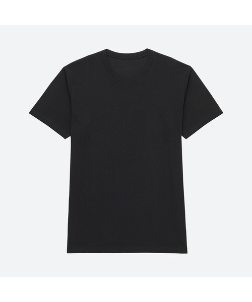 UNIQLO（ユニクロ）の「ドライカラークルーネックT（半袖）（Tシャツ/カットソー・メンズ・BLUE 67/WHITE 00/BROWN 34/NAVY 69/DARK GRAY 08/ORANGE 27/GRAY 03/BLUE 68/DARK ORANGE 29/BLACK 09/BROWN 35/DARK GREEN 58/GREEN 54・4XL/XXL/M/XS/3XL/S/L/XL）」の3枚目の写真