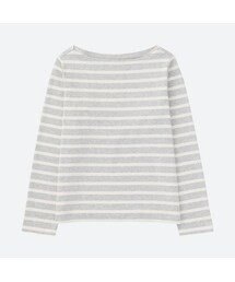 UNIQLO | ボーダーボートネックT（長袖）(Tシャツ/カットソー)
