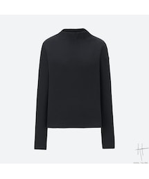 UNIQLO | リブモックネックT（長袖）＋E(Tシャツ/カットソー)