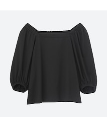 UNIQLO | オフショルダーT（7分袖）＋(Tシャツ/カットソー)