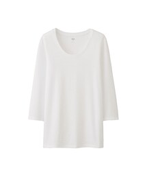 UNIQLO | スーピマコットンモダールクルーネックT（7分袖）(Tシャツ/カットソー)