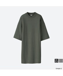 UNIQLO | ライトスウェットチュニック（7分袖）＋(Tシャツ/カットソー)