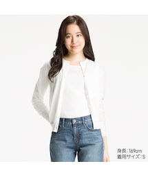 UNIQLO | UVカットクルーネックカーディガン（長袖）(ニット/セーター)