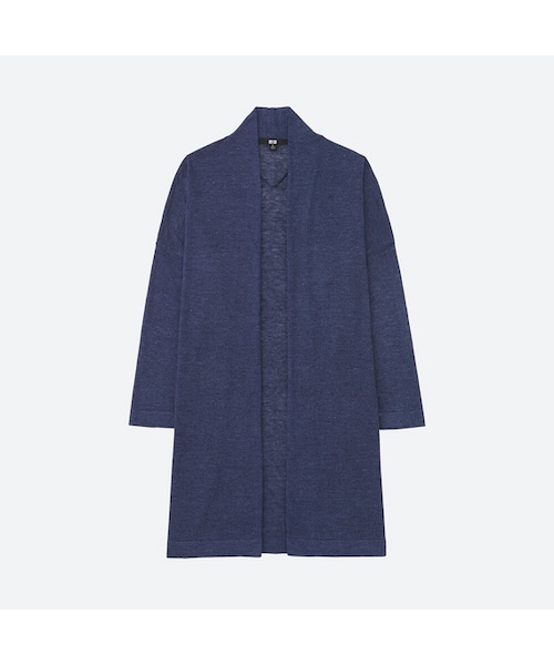 UNIQLO（ユニクロ）の「リネンブレンドカーディガン（長袖）（ニット/セーター・レディース・BEIGE 31/LIGHT GRAY 02/OFF WHITE 01/NAVY 69/GREEN 51・XXL/L/S/XL/XS/M）」の5枚目の写真