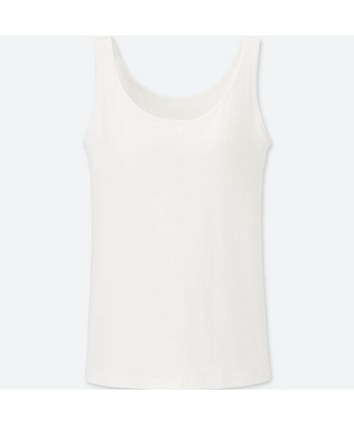 UNIQLO（ユニクロ）の「スーピマコットンブラタンクトップ（ブラジャー・レディース・NAVY 69/WHITE 00/GRAY 03/BLACK 09・M/L/XL/S/XS/XXL/3XL）」の2枚目の写真