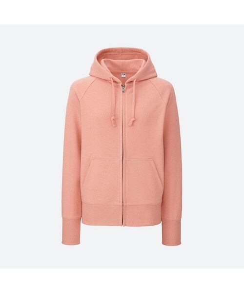 UNIQLO（ユニクロ）の「スウェットフルジップパーカ（長袖）（パーカー・レディース・OFF WHITE 01/BLUE 66/GRAY 06/NATURAL 30/NAVY 69/BLACK 09/PINK 11・3XL/S/XXL/XL/M/XS/L）」の7枚目の写真