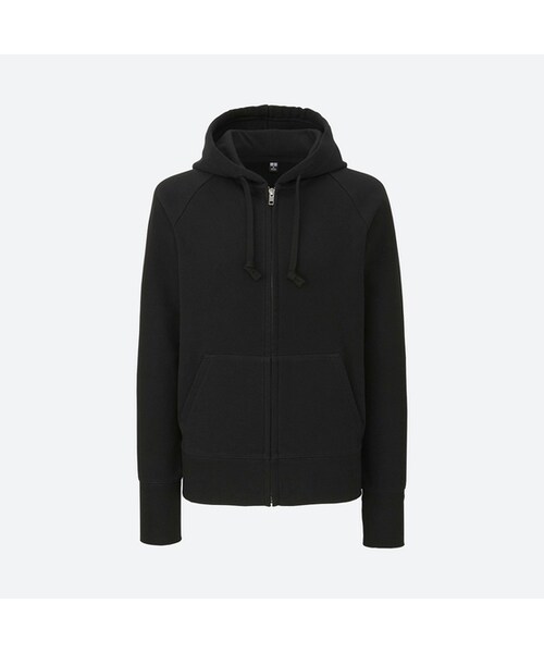 UNIQLO（ユニクロ）の「スウェットフルジップパーカ（長袖）（パーカー・レディース・OFF WHITE 01/BLUE 66/GRAY 06/NATURAL 30/NAVY 69/BLACK 09/PINK 11・3XL/S/XXL/XL/M/XS/L）」の2枚目の写真