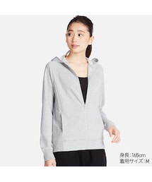 UNIQLO | エアリズムストレッチフルジップパーカ（長袖）(パーカー)