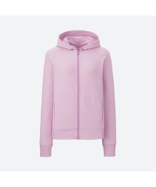 UNIQLO（ユニクロ）の「エアリズムストレッチフルジップパーカ（長袖）（パーカー・レディース・GRAY 03/NAVY 69/BLACK 09/WHITE 00/LIGHT PURPLE 70・XS/M/L/XXL/XL）」の5枚目の写真