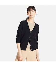 UNIQLO | UVカットVネックカーディガン（長袖）(ニット/セーター)